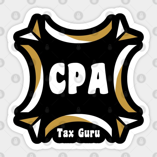 CPA Tax Guru Light Sticker by Barthol Graphics